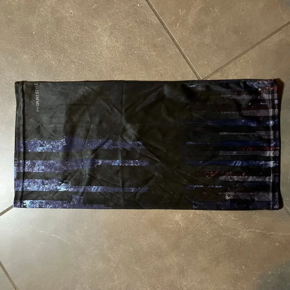 Grunt Style “This We’ll Defend” Neck Gaiter Tactical Black USA Flag OS